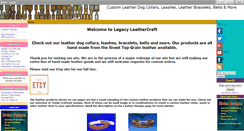 Desktop Screenshot of legacyleathercraft.com
